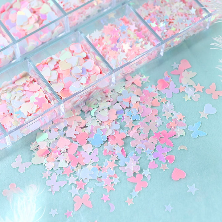 Kawaii DIY Nail Glitter Sequins - Juneptune