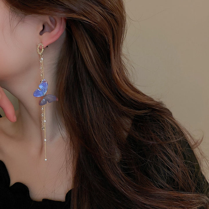 Y2K Korean Inspired Butterfly Earrings - Juneptune