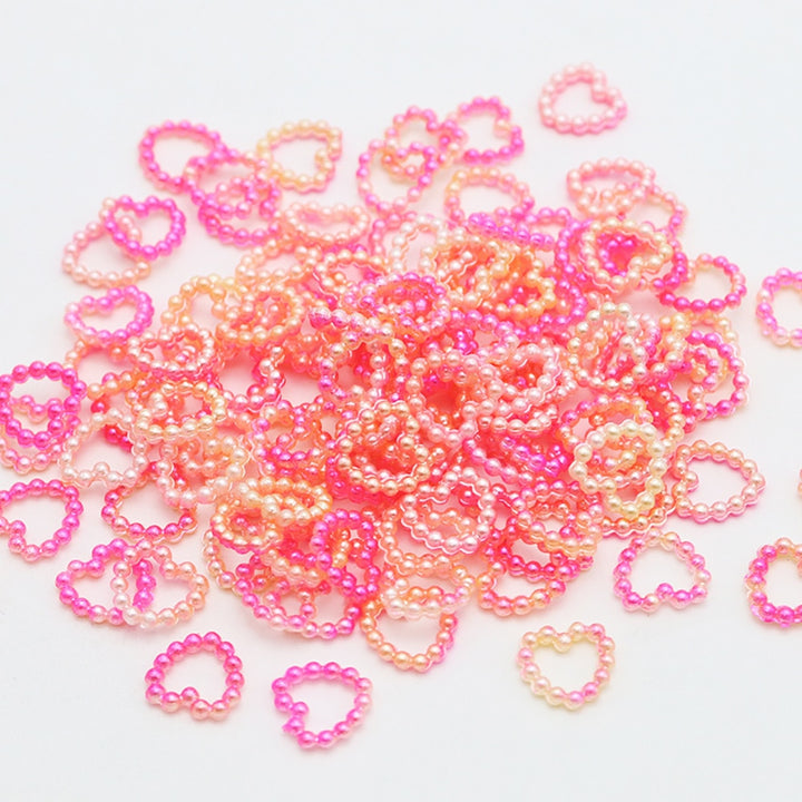 Kawaii Heart DIY Nail Beads - Juneptune