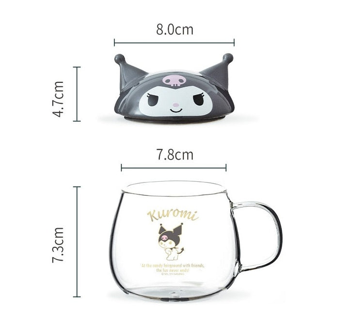 Sanrio Cute Cup With Lid - Juneptune