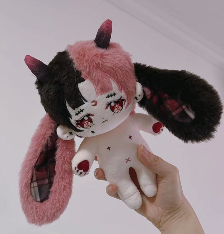 Kawaii Pink Demon Bunny 20cm Plush Doll - Juneptune
