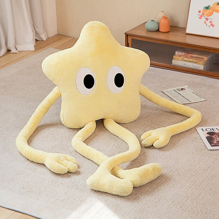 Yellow & Pink Oversized Star Pillow Plush - Juneptune