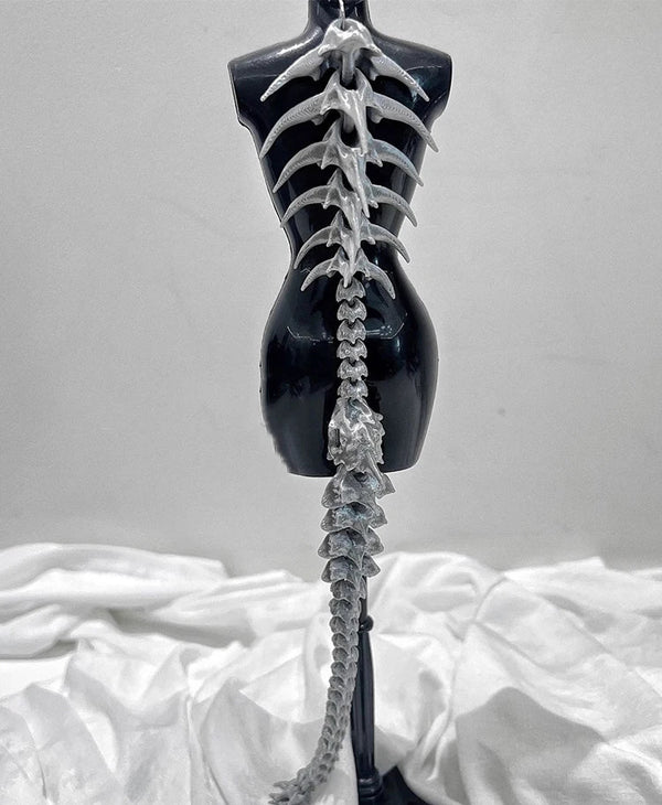 Gothic Vertebrae Spine Tail Backpiece