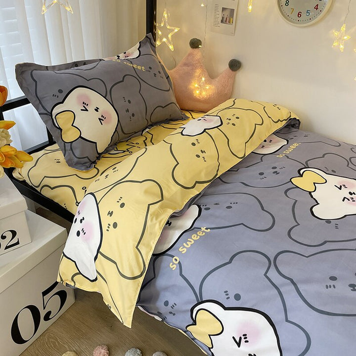 Kawaii Colorful Bedding Set - Juneptune