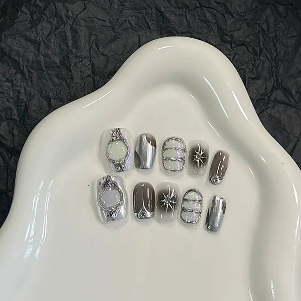 Mirror Moondust Nails Set