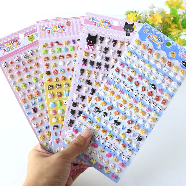 Kawaii Animal 3D Decorative Stickers