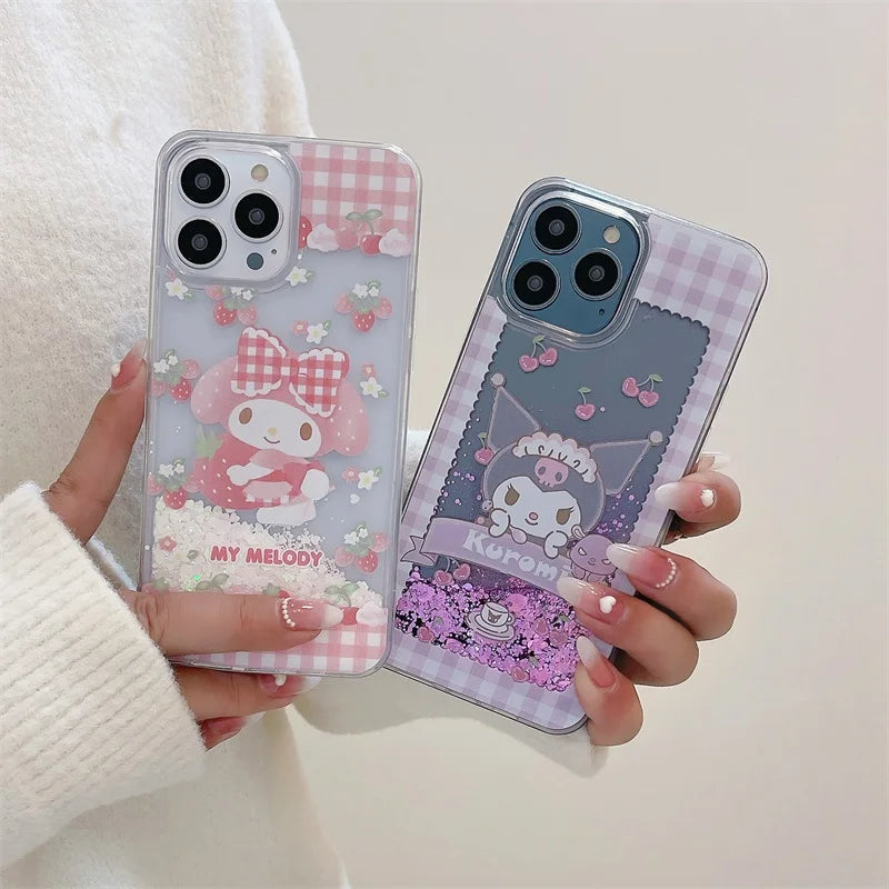 Kuromi & My Melody Quicksand iPhone Case – Juneptune