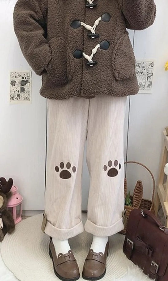 Puppy Paw Corduroy Pants