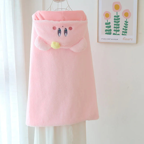 Kawaii Kirby Hooded Blanket Cloak