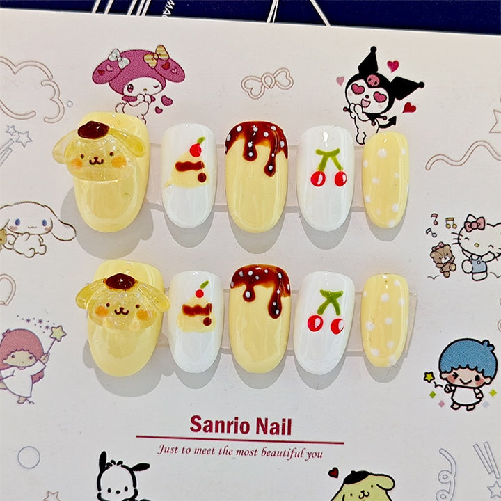 10pcs/Set Kawaii Limited Sanrio Press On False Nails - Juneptune
