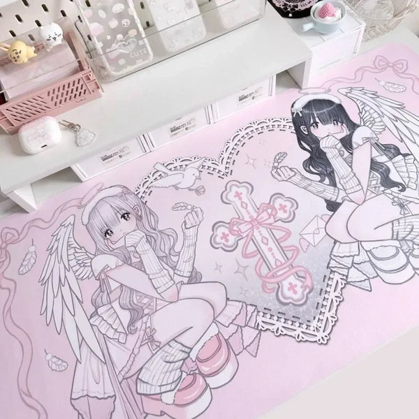 Angelic Coquette Girls Mouse Pad