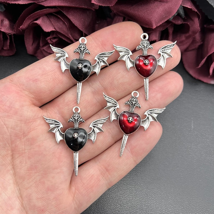 5pcs Goth Skull DIY Charms - Juneptune