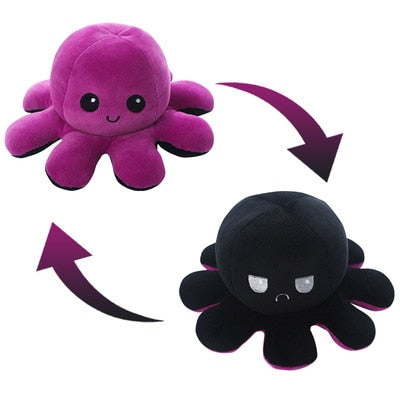 Reversible Cute Octopus Plush Toy - Juneptune