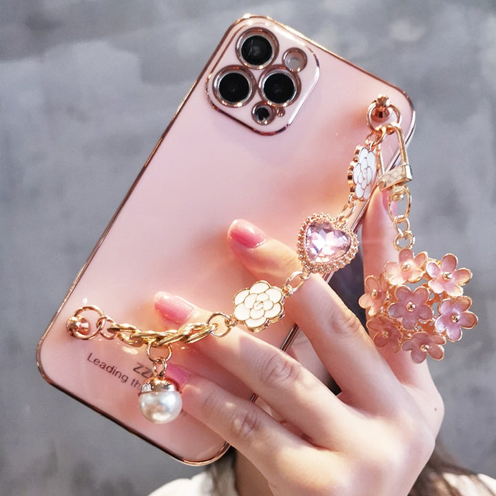 Elegant Glitter iPhone Case With Bracelet - Juneptune