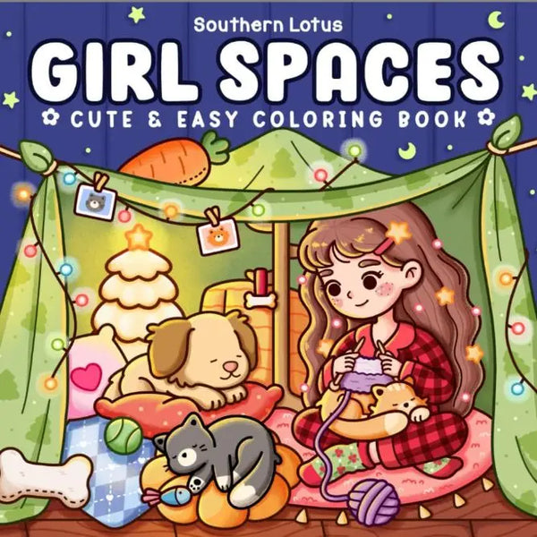 Girl Spaces Coloring Book