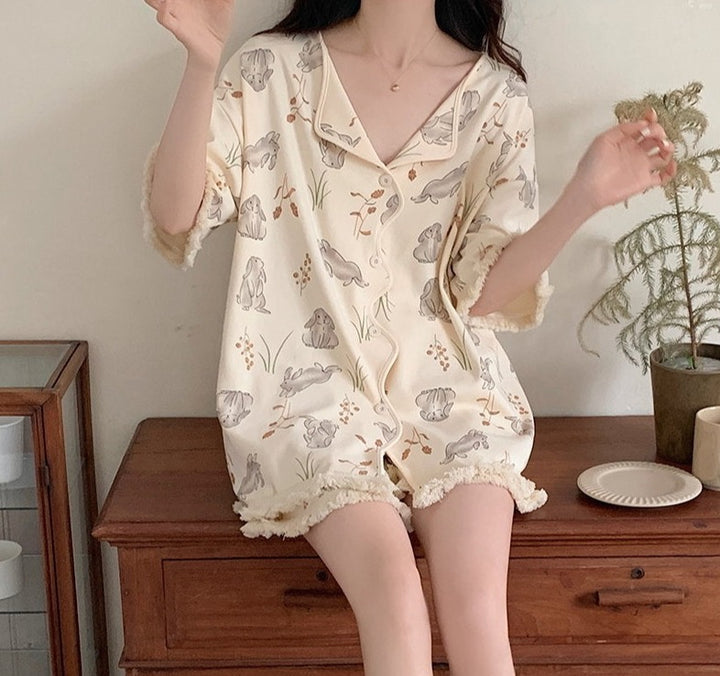 Kawaii Aesthetic Pajama Set - Juneptune