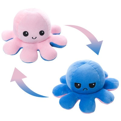 Reversible Cute Octopus Plush Toy - Juneptune