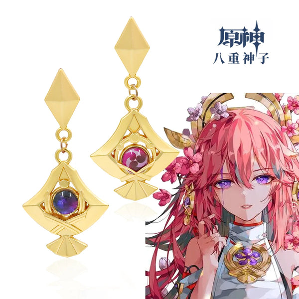 Genshin Impact Vision Dangle Earrings