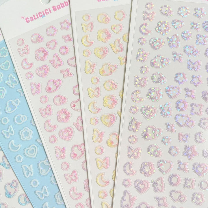 Cute Gradient Aesthetic Stickers - Juneptune