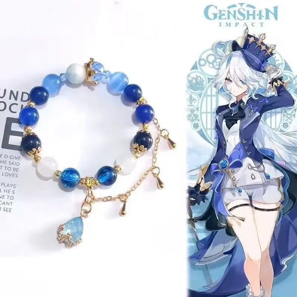 Genshin Impact Furina Beaded Bracelet