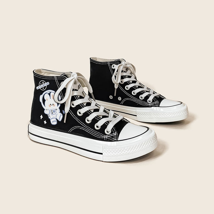 Kawaii Bunny High Top Shoes - Juneptune