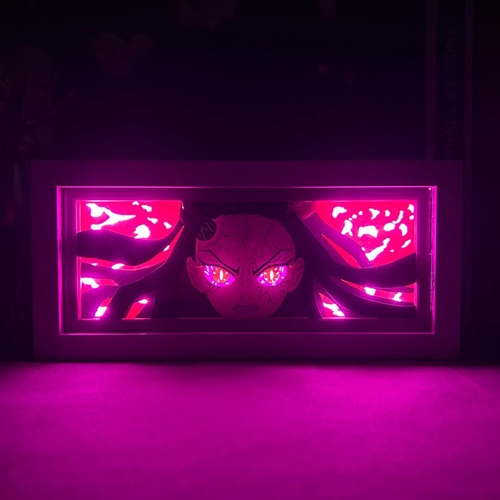 Kimetsu No Yaiba Nezuko Anime 3D DIY Light Box Lamp - Juneptune