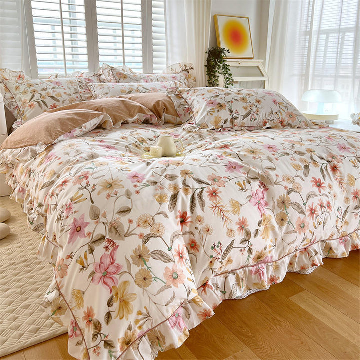 Coquette Princess Duvet Cover With Ruffles - Juneptune