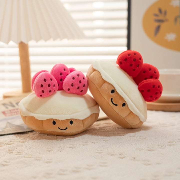 Kawaii Strawberry Cake Plushie - Juneptune