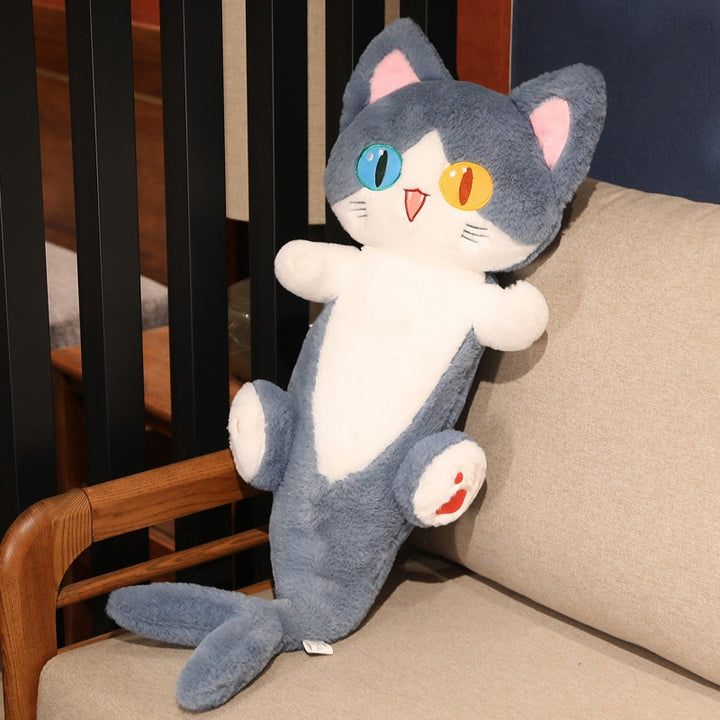 Kawaii Blue Shark Cat Plush Toy - Juneptune