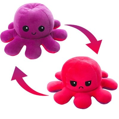 Reversible Cute Octopus Plush Toy - Juneptune