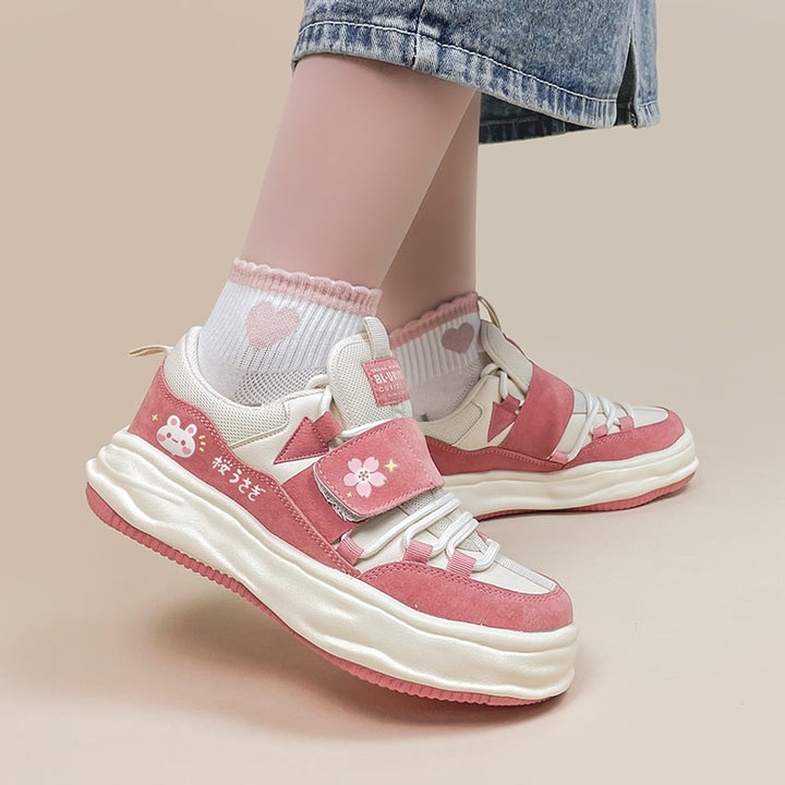 Sakura Bunny Chunky Sneakers - Juneptune