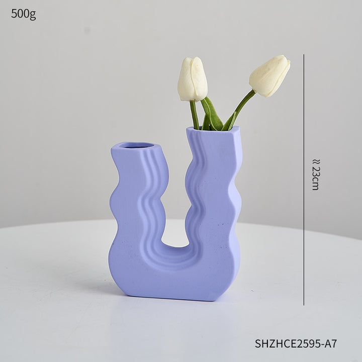Aesthetic Colorful Ceramic Flower Vase - Juneptune