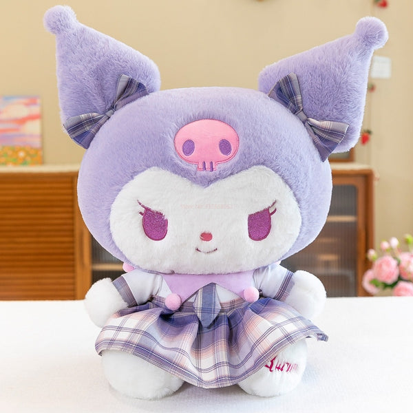 Sanrio Soft Cherry Velvet My Melody Kuromi Stuffed Plush - Juneptune