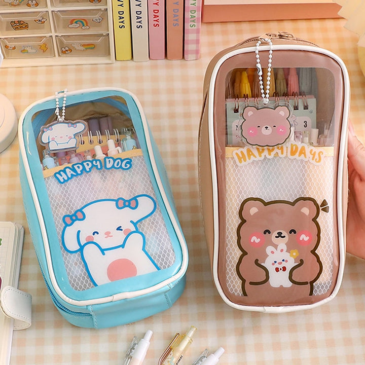 Kawaii Transparent Pencil Case - Juneptune