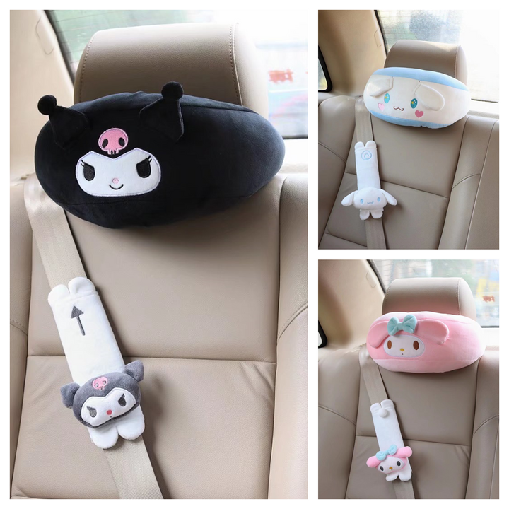 Sanrio Car Covers Plush Set - Juneptune