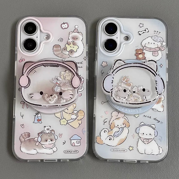 Kawaii Pastel Cozy Friends iPhone Case