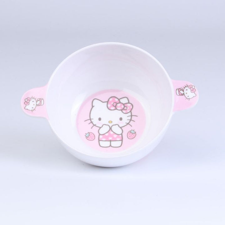 Kawaii Sanrio Pink Hello Kitty Tableware Set - Juneptune