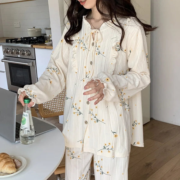 Cottagecore Floral Pajama Set