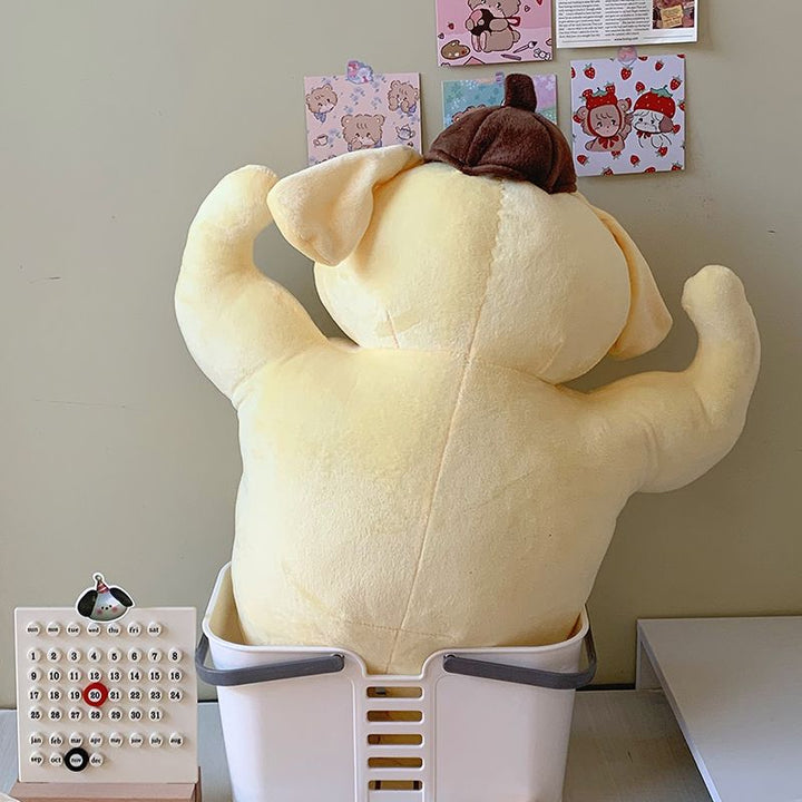 Sanrio Pompompurin Funny Muscle Plush Toy - Juneptune