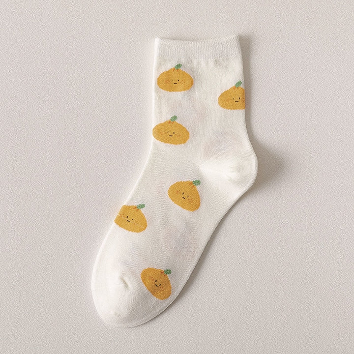 Kawaii Fruit Cotton Socks - Juneptune