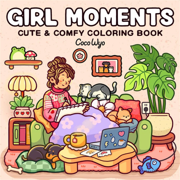 Girl Moments Coloring Book