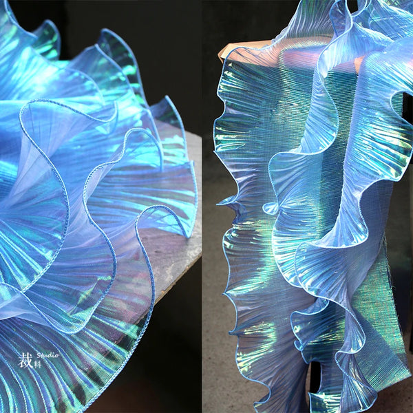 Pleated Mermaid Effect Fabric