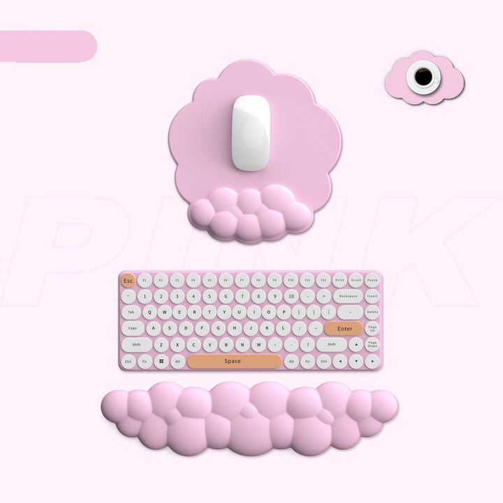 Cute Cloud Bubble Keyboard Wrist Rest - Juneptune