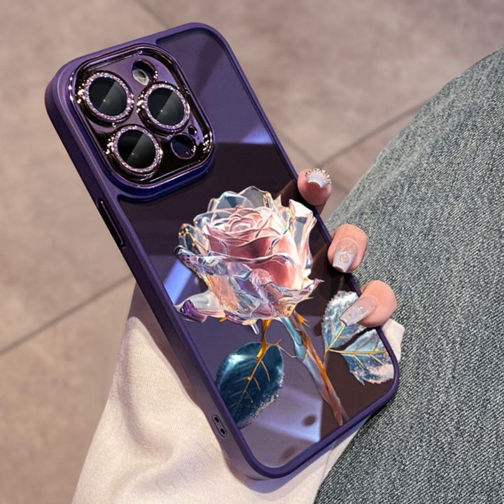 Aesthetic Shiny Rose iPhone Case - Juneptune