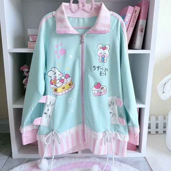 Kawaii Pastel Bunny Dessert Jacket