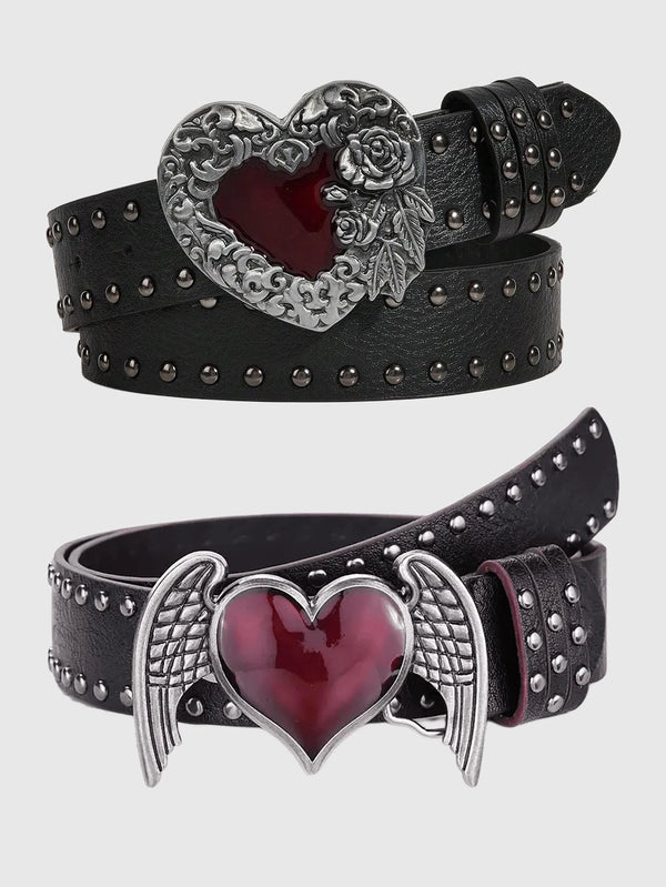 Dark Sweetheart Gothic Winged Belt