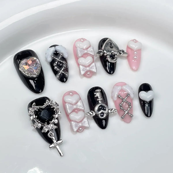 Kawaii Goth & Sugar Princess Nails Set