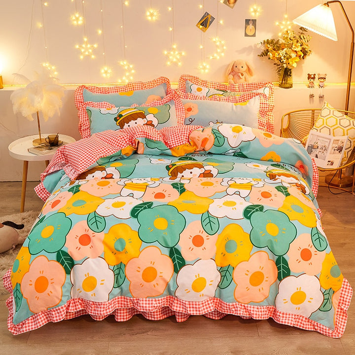 Aesthetic Colorful Bedding Set - Juneptune