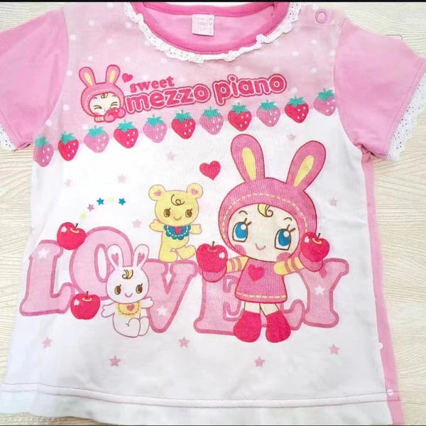 Kawaii Strawberry Bunny Lovely Tee