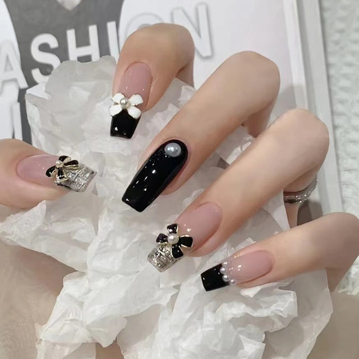 24pcs/Box Press On Cute Aesthetic False Nails - Juneptune